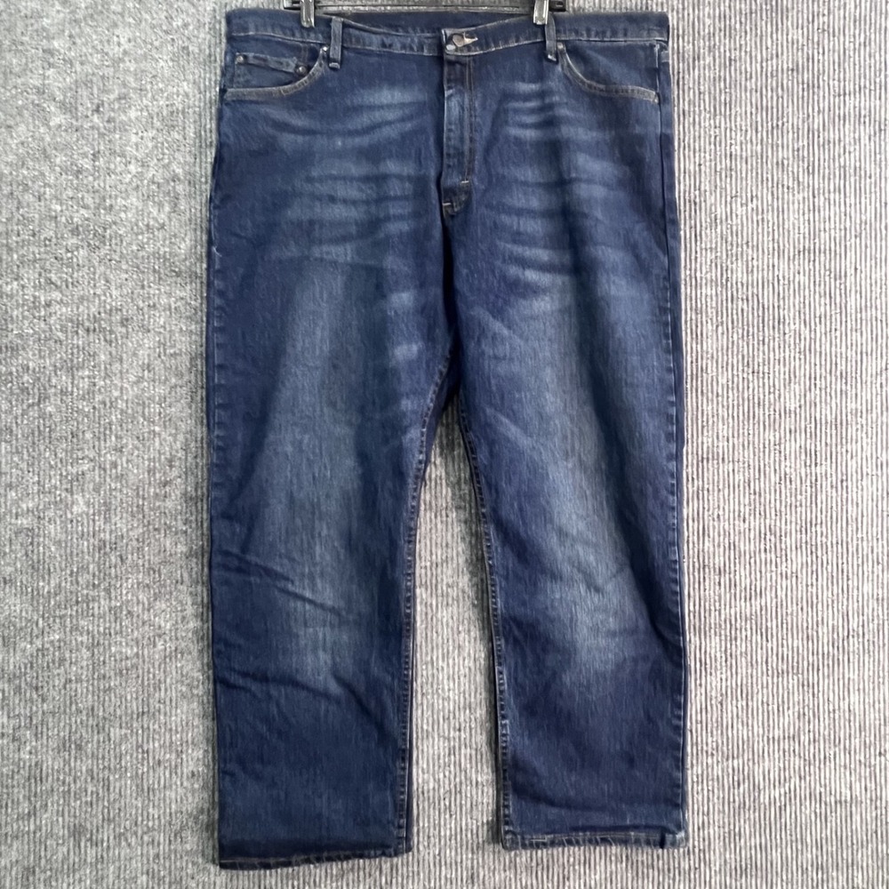 Wrangler Premium Quality Mens 42x30 Blue Relaxed Fit Jeans 97FXWXD